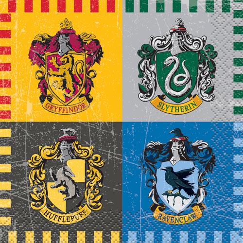 Harry Potter 'Hogwarts Houses' Small Napkins (16ct)